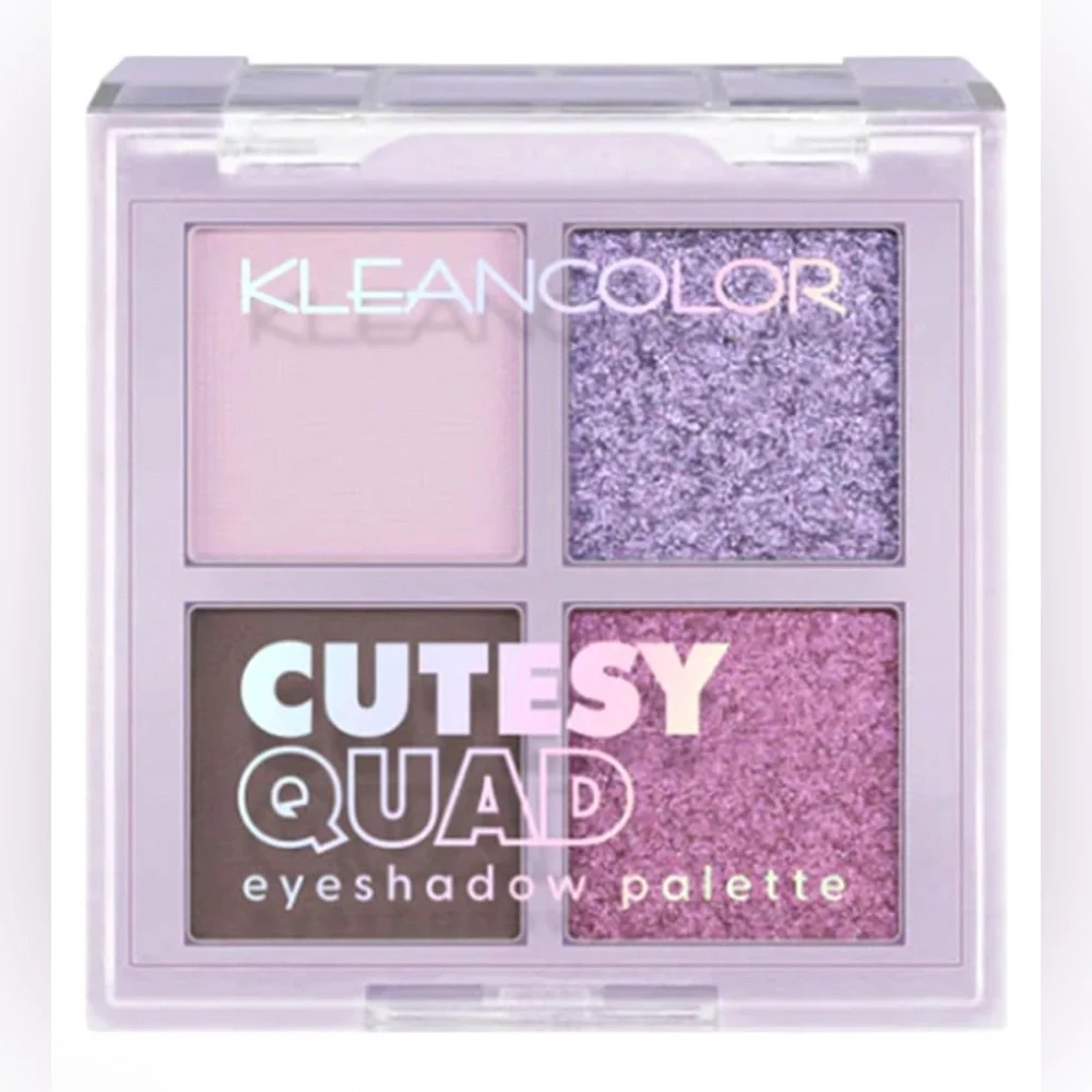 Kleancolor Cutesy Quad Eyeshadow Palette Purple NEW